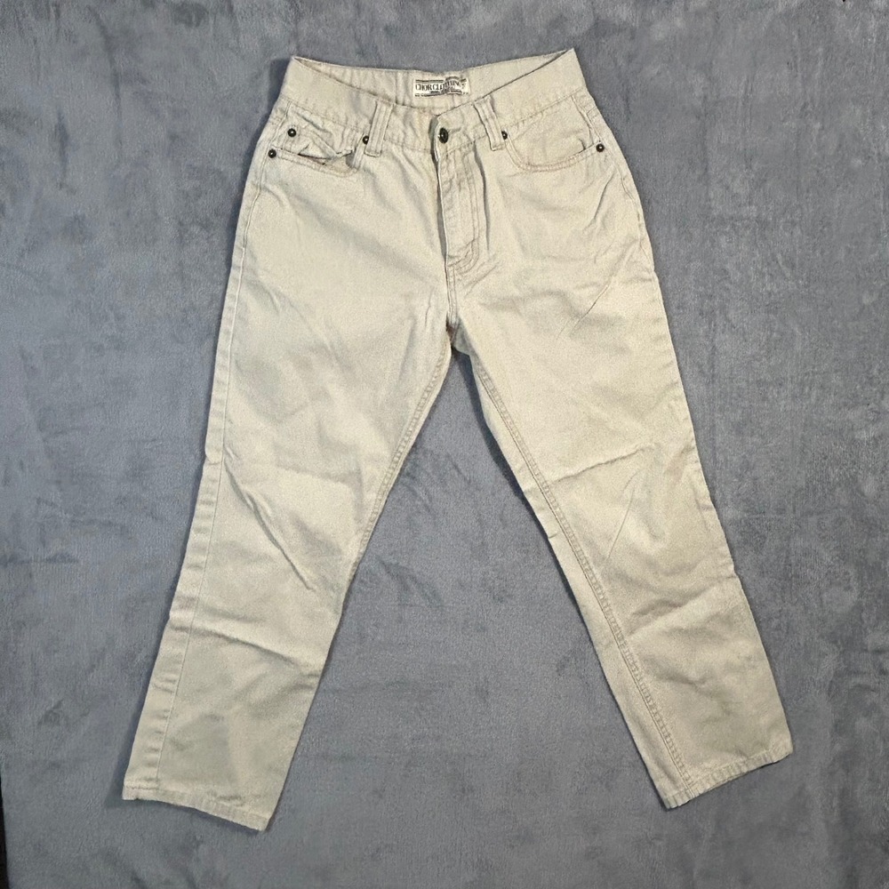 Chor Clothing Co Mens Tan Canvas Workwear Pants‎ Straight Leg 29x30 (Fits 27x27)